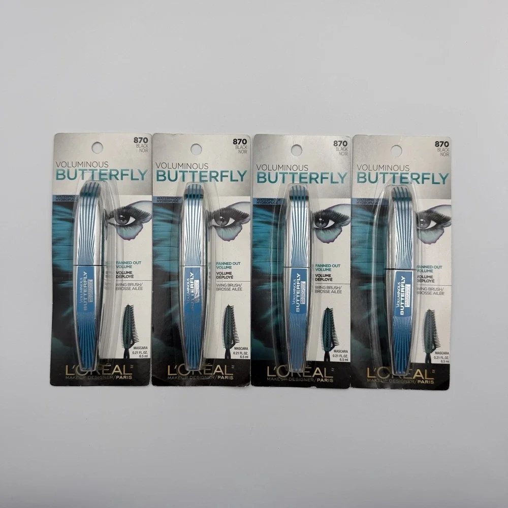(4) L'Oreal Paris Voluminous Butterfly Mascara 870 Black